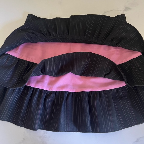 LaSenza Girl,black pinstripe skirt with ruffles - Picture 6 of 8